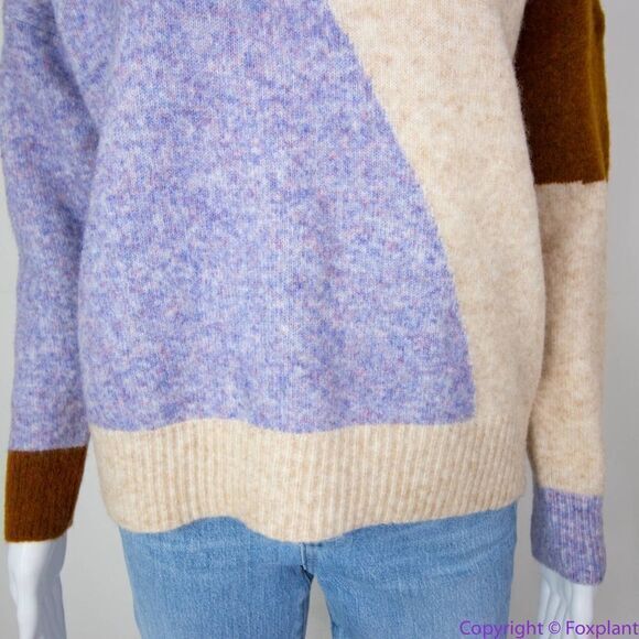NEW Madewell Cedarbrook Pullover Sweater in Colorblock, XL - Picture 5 of 16